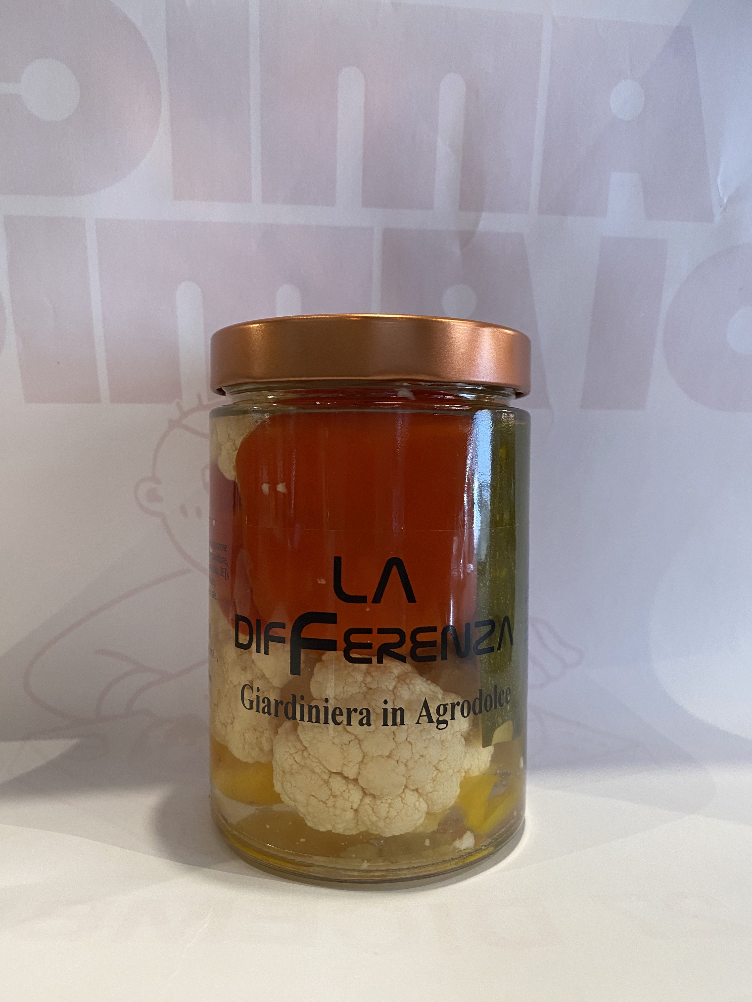 Giardiniera in Agrodolce — prodotto artigianale La Differenza